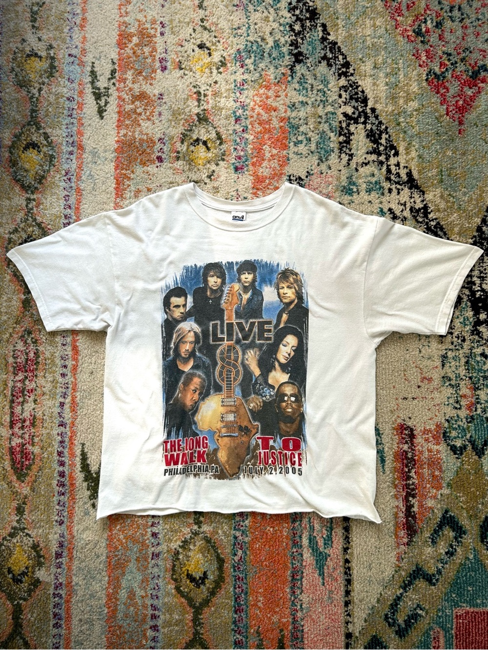 Vintage 2005 Live 8 Walk To Justice Festival T-Shirt